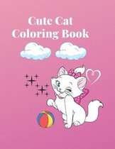 Cute Cat Coloring Book: A fun coloring book for girls ages 4-8 ( For relaxation and Stress relief )