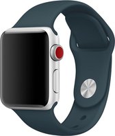 Siliconen Sportbandje - Donkergroen - Geschikt voor Apple Watch - 38/40 mm - S/M