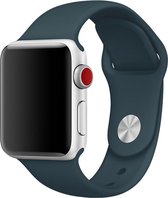 Siliconen Bandje - Sportbandje - Donkergroen - Geschikt voor Apple Watch - 42/44 mm - S/M