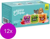 12x Edgard & Cooper Hondenvoer Multipack Kip - Wild - Lam 6 x 100 gr