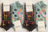 Happy socks, 2 x 2 paar multipack unisex maat 41 - 43
