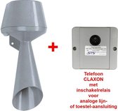 Telefoon-CLAXON / Telefoonbel / Signaalhoorn met inschakelrelais - 108 dB - FHF FPW11 + AR104D