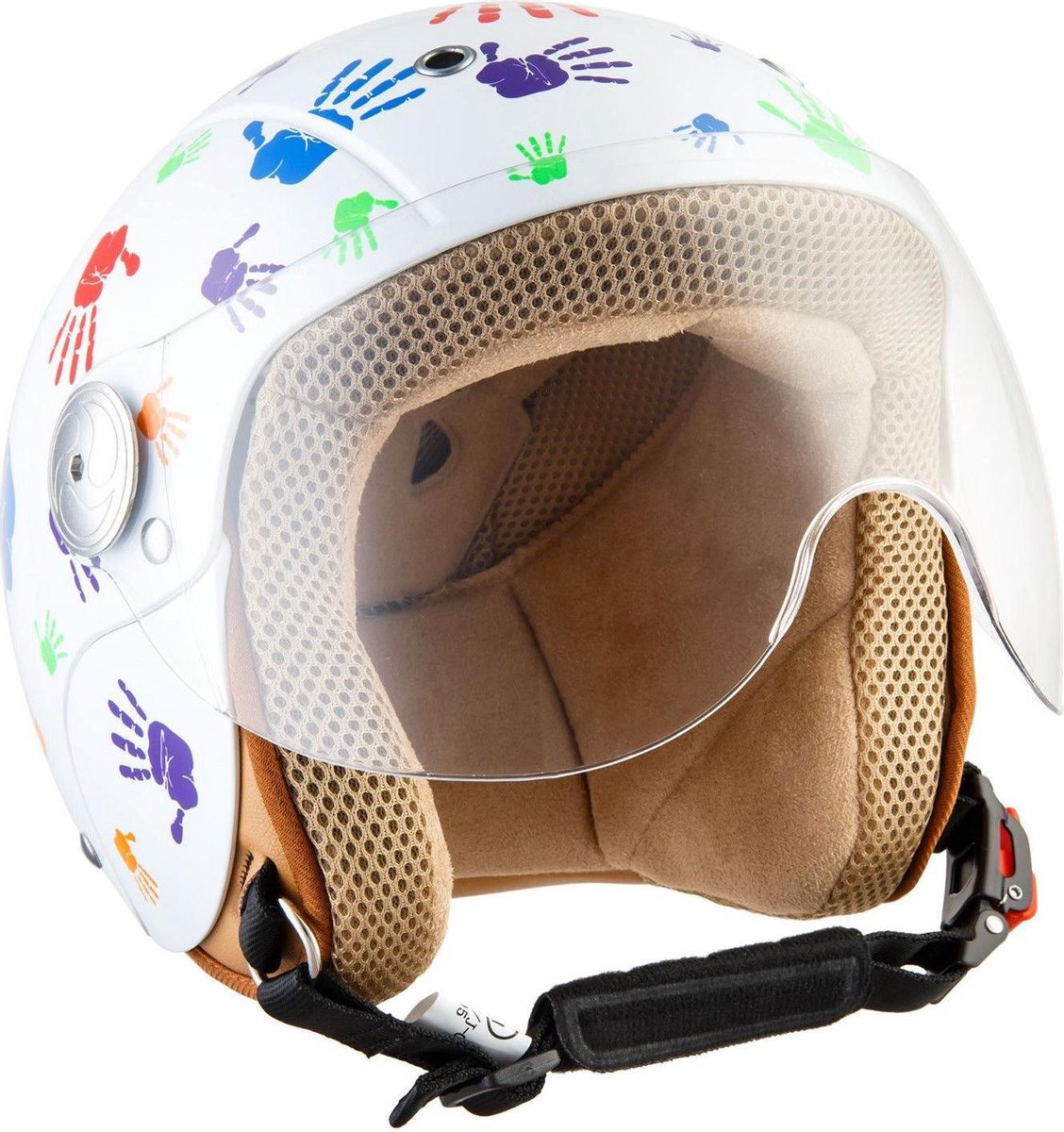 SOXON SK56 Color Hands Kinderhelm scooter, Jethelm motorhelm