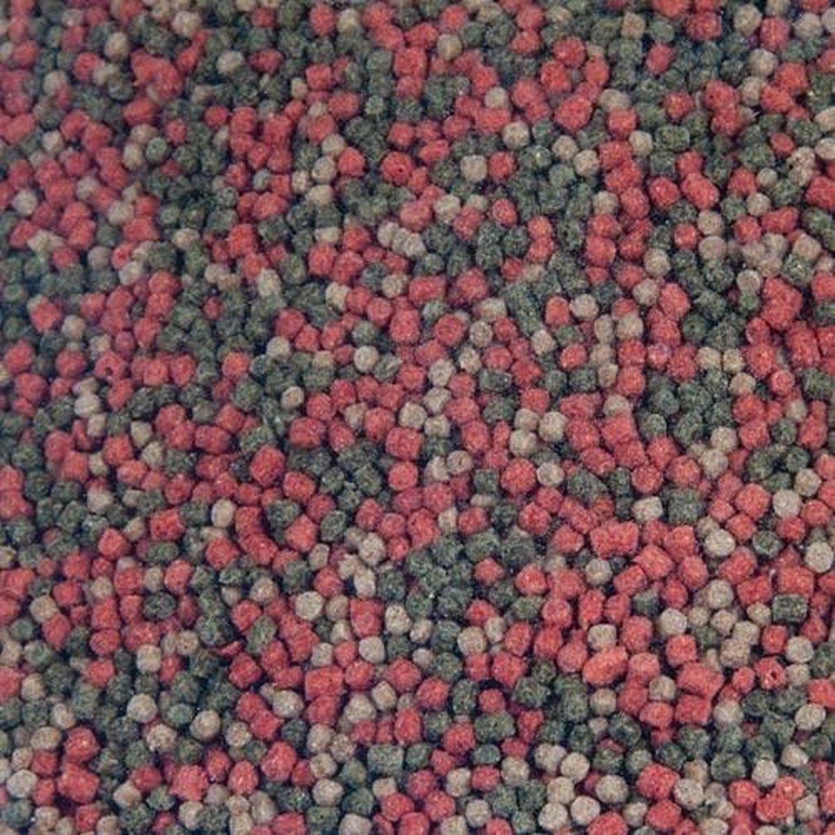 Multi Color Koi visvoer Allround 3 kleuren mix 15kg 6 mm