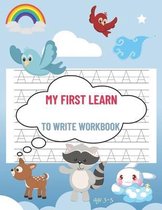 my first learn to write workbook age 3-5