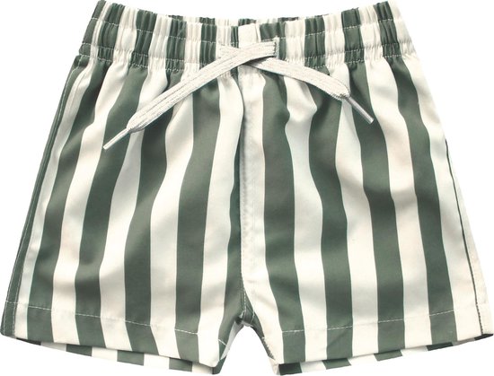 zwembroek / zwemshort - groen met wit gestreept - Bold Stripes | bol.com