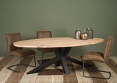 Eettafel Andros ovaal 220 cm | Geborsteld Eiken