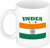 Beker / mok met de Indiase vlag - 300 ml keramiek - India