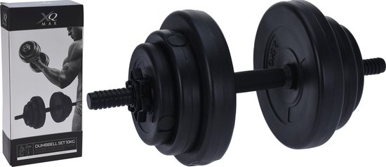 XQ Maxx Verstelbare Dumbell - Gewicht tot maximaal 10 kg - Zwart