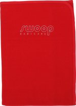 Swoop - dekentje wieg - Fleece rood - 75x100 cm