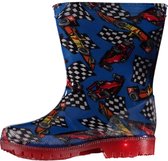 Xq Footwear Regenlaarzen Jongens Led Rubber Blauw/rood Maat 31