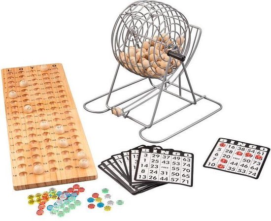 Luxe bingo spel hout/metaal set nummers 1-90 met - - Bingo -... | bol.com