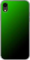 Apple iPhone XR - Smart cover - Groen Zwart - Transparante zijkanten