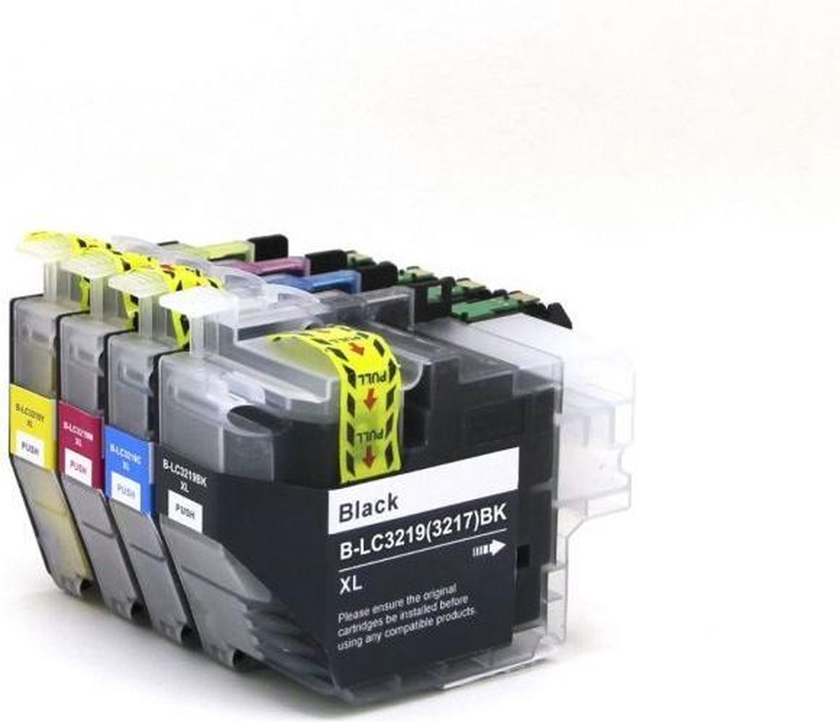 LC3219XL Inkmaster huismerk Cartridge Brother LC 3219XL /LC-3217XL, multipack van 4 kleuren (1*BK, C, M en Y) voor Brother MFC-J5330 DW, J5730DW, J5930DW, J6530DW, J6535DW, J6930DW, J6935DWHoge capaciteit XXL