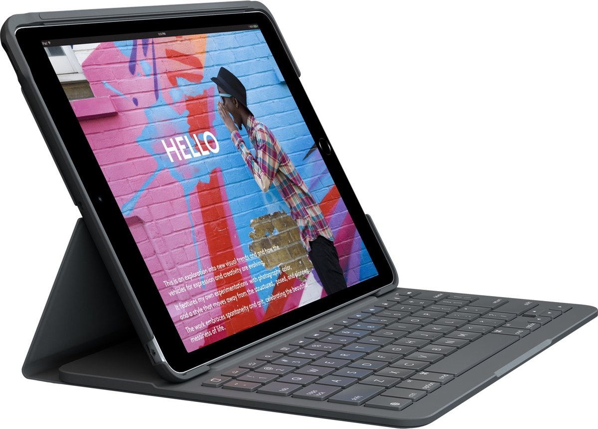 Logitech Slim Folio voor iPad (7e, 8e & 9e generatie) - FRANS AZERTY