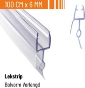 Simple Fix Douchestrip - Lekstrip - Waterkering - Douchedeurafdichting 80CM Lang - 6/7/8MM Glasdikte - Lekdorpel