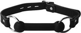 Strict Leather silliconen knevel in bitvorm - BDSM - Zweepjes en Knevels - Zwart - Discreet verpakt en bezorgd