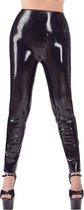 Latex Legging Met Dildo's - Dames Lingerie - Large - Latex Kleding - Zwart - Discreet verpakt en bezorgd