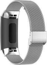 Luxe Milanese Loop Armband Voor Fitbit Charge 3/4 Horloge Bandje - Metalen iWatch Milanees Watchband Polsband - Stainless Steel Mesh Watch Band - Horlogeband - Veilige Vergrendelbare Sluiting