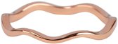 Ring Curved Wave Rosegold