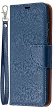 Samsung Galaxy S20 FE Hoesje - Mobigear - Excellent Serie - Kunstlederen Bookcase - Blauw - Hoesje Geschikt Voor Samsung Galaxy S20 FE