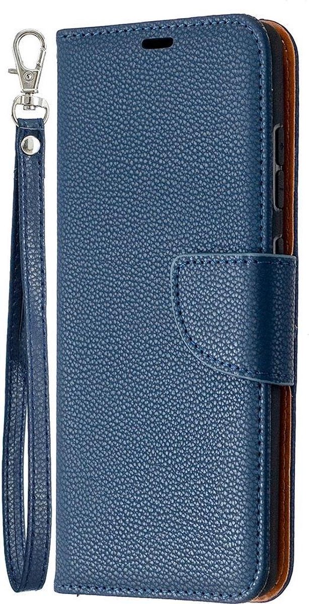 Mobigear Telefoonhoesje geschikt voor Samsung Galaxy S20 FE Hoesje | Mobigear Excellent Bookcase Portemonnee | Pasjeshouder voor 2 Pasjes | Telefoonhoesje voor Pinpas / OV Kaart / Rijbewijs - Blauw