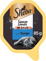 Sheba Sauce Lovers  Katten Natvoer - Tonijn - 22 x 85 gram
