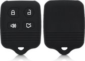 kwmobile autosleutel hoesje voor Ford 4-knops draadloze autosleutel - Autosleutel behuizing in zwart