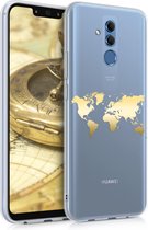 kwmobile telefoonhoesje voor Huawei Mate 20 Lite - Hoesje voor smartphone - Wereldkaart design