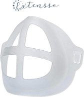 Extensso l 10x  Airframe Mondmasker - Geen beslagen bril meer - Mondkapje houder voor Comfortabele Ademhaling - Lippenstift vriendelijk - Herbruikbaar - Ondersteunend Frame