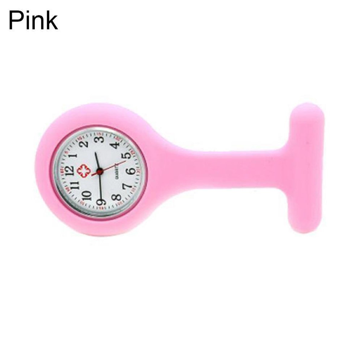 POWERZ® Verpleegster horloge, zuster horloge, siliconen roze