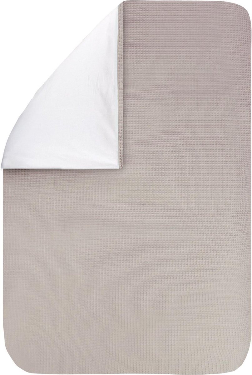BINK Bedding Dekbedovertrek Wafel (Pique) Zand Ledikant 100x135 cm (geen sloop)
