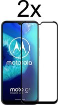 Motorola G8 Power Lite Screenprotector - Beschermglas Motorola g8 power lite screen protector - Full cover - 2 stuks