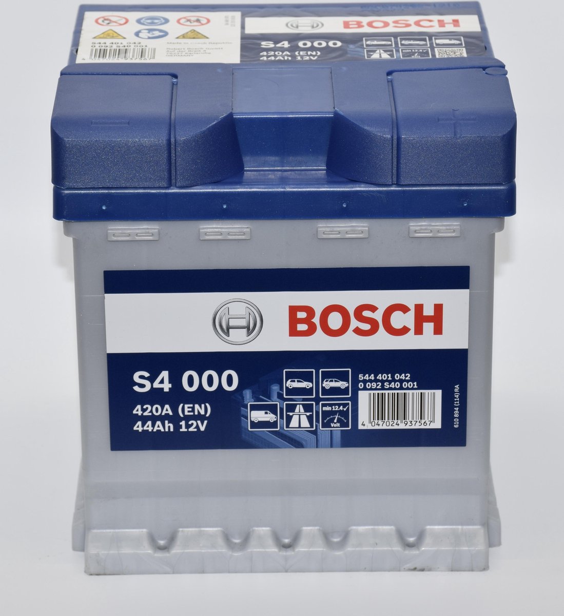 wervelkolom Geheugen Bad Bosch S4 000 Blue Accu 44 Ah 12V 420A | bol.com