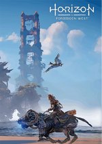 Allernieuwste Canvas Schilderij Horizon Zero Dawn - Actierollenspel PS4 - Woonkamer - 50 x 70 cm - Kleur