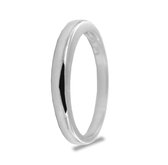Silventi 943200832-54 Zilveren Ring - Dames - Glad - 2,5 mm - Maat 54 - Rhodium - Zilver