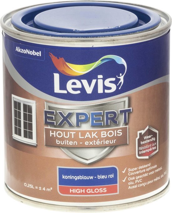 Levis Laque ' Expert' extérieur bleu royal brillant 250 ml