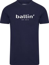 Ballin Est. 2013 - Heren Tee SS Tapered Fit Shirt - Blauw - Maat L