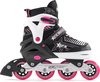 SFR Pulsar Verstelbare Inline Skate Junior Inlineskates - Maat 25-29 - Unisex - zwart/wit/roze Maat 25.5-29