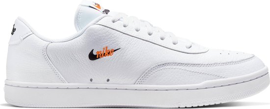 Nike Court Vintage Premium Heren Sneakers - White/Black-Total Orange - Maat 43
