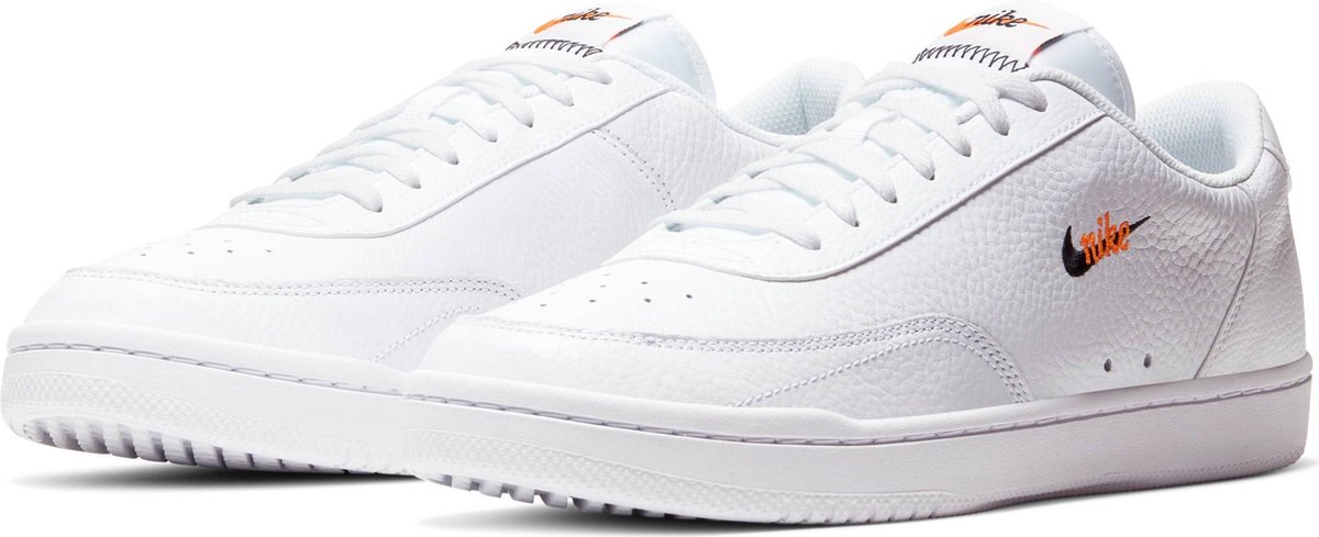 Nike Court Vintage Premium Heren Sneakers - White/Black-Total Orange - Maat  45 | bol.com