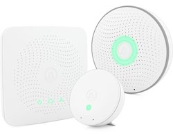 Airthings 420 Luchtkwaliteitssensorset werkt op batterijen Detectie van Radon