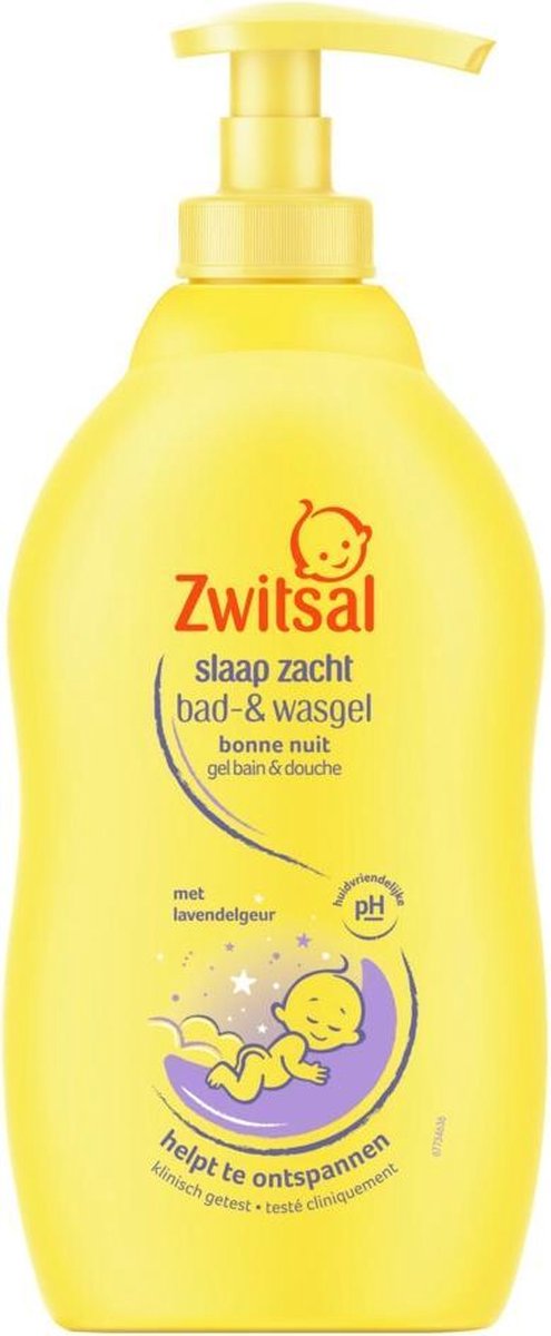 Zwitsal Slaap Zacht Lavendel Bad- & Wasgel - 400 ml - Baby