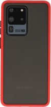 Hoesje Geschikt voor de Samsung Galaxy S20 Ultra - Hard Case Backcover Telefoonhoesje - Rood