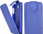 Samsung Galaxy S4 i9500 Flip Case Hoesje - Blauw