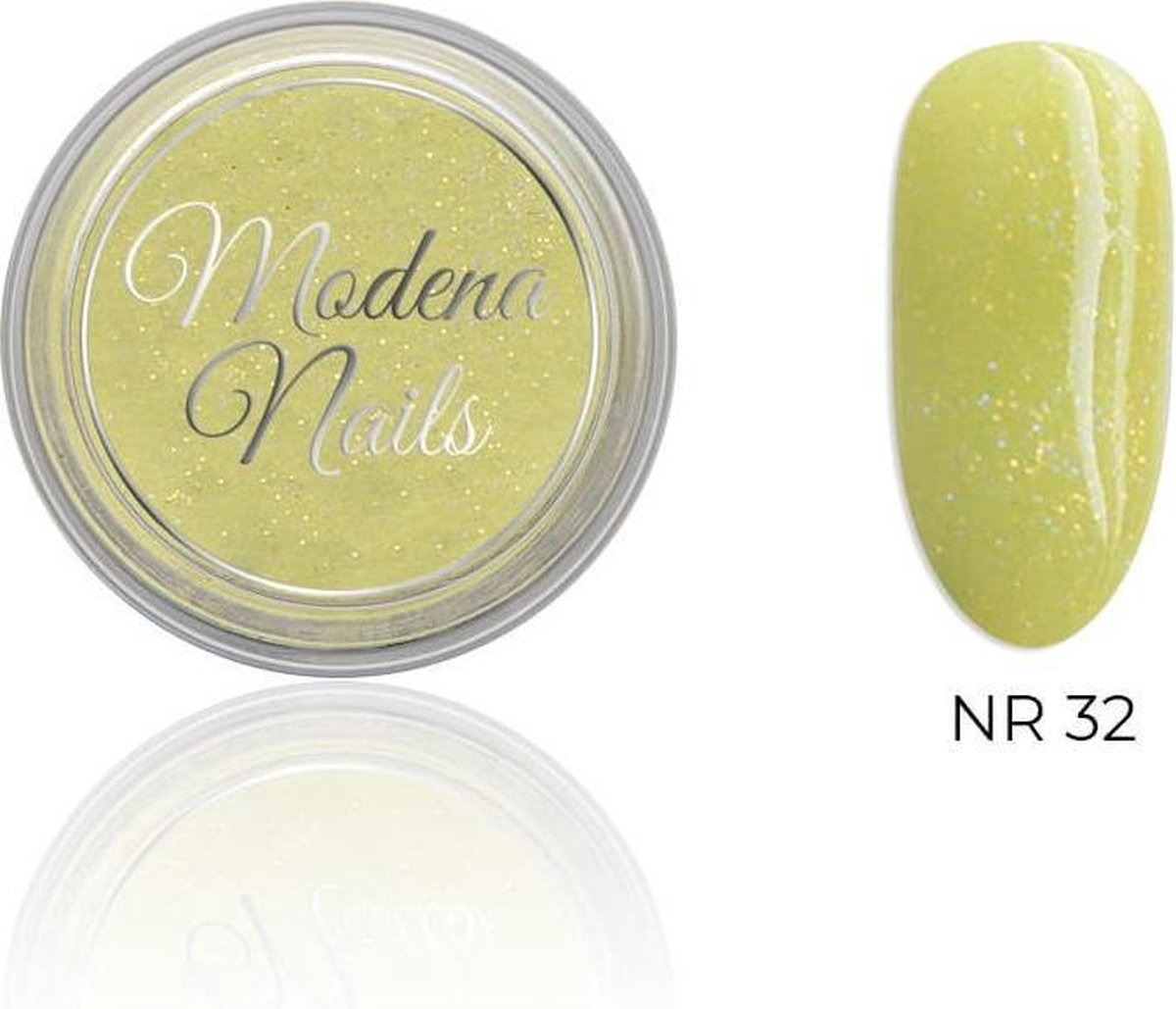 Modena Nails Acryl Geel Glitter – 32