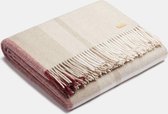 ALPAKA - Classic Check - Alpaca-wollen Plaid – Rosé/Beige – 150 x 200