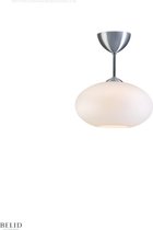 Bullo plafondlamp H 320mm Aluminium - opaal glas