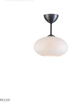 Bullo plafondlamp H 320mm Oxide Grijs -  opaal glas