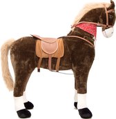Pink Papaya Reuzen XXL Paard voor Kinderen Max - 125 cm